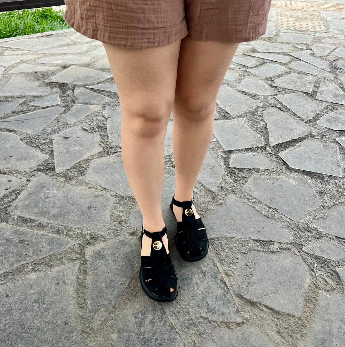Lorenza Süet Siyah Sandalet
