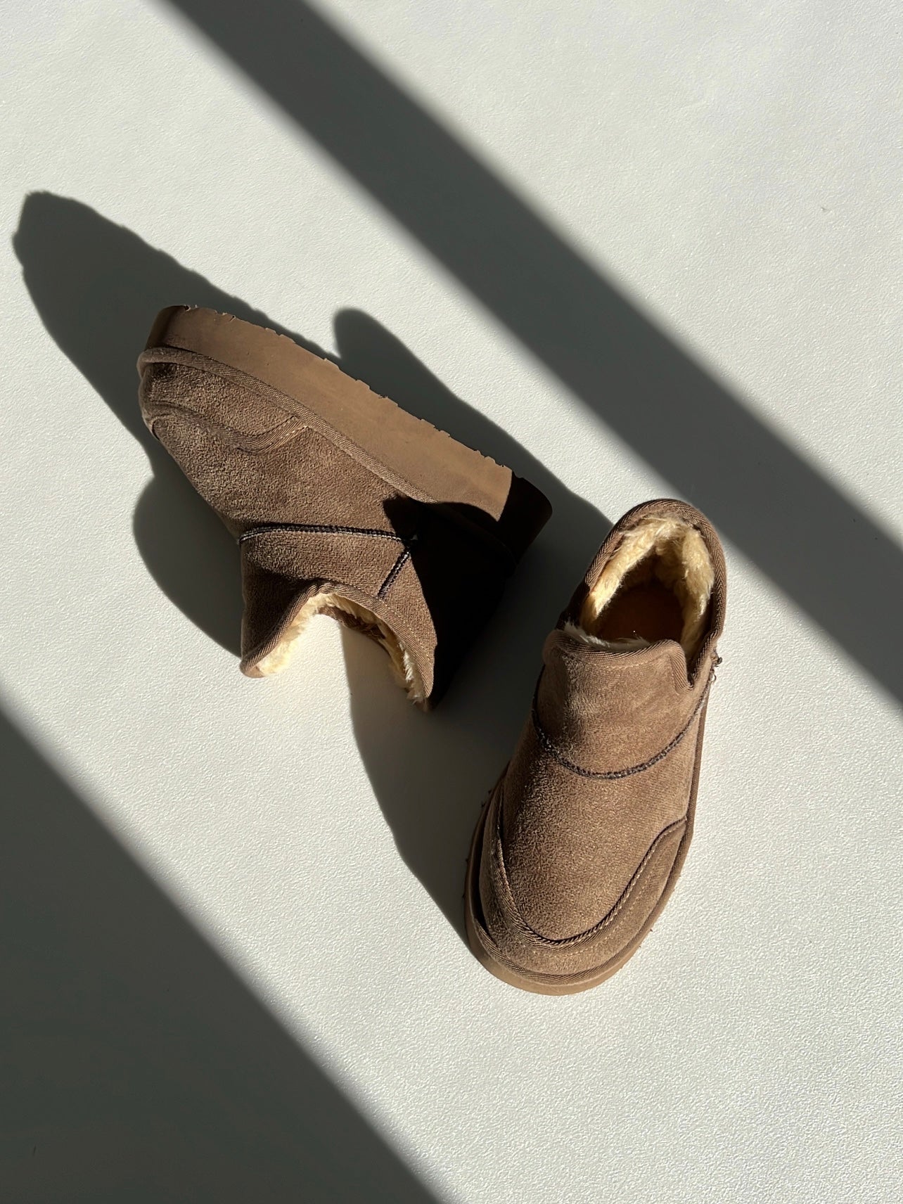 Betty Platform Vizon Süet İçi Kürklü Kalın Taban Bot