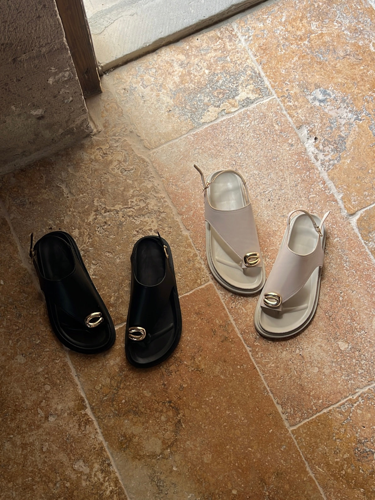 Rox Bej Toka Detaylı Sandalet