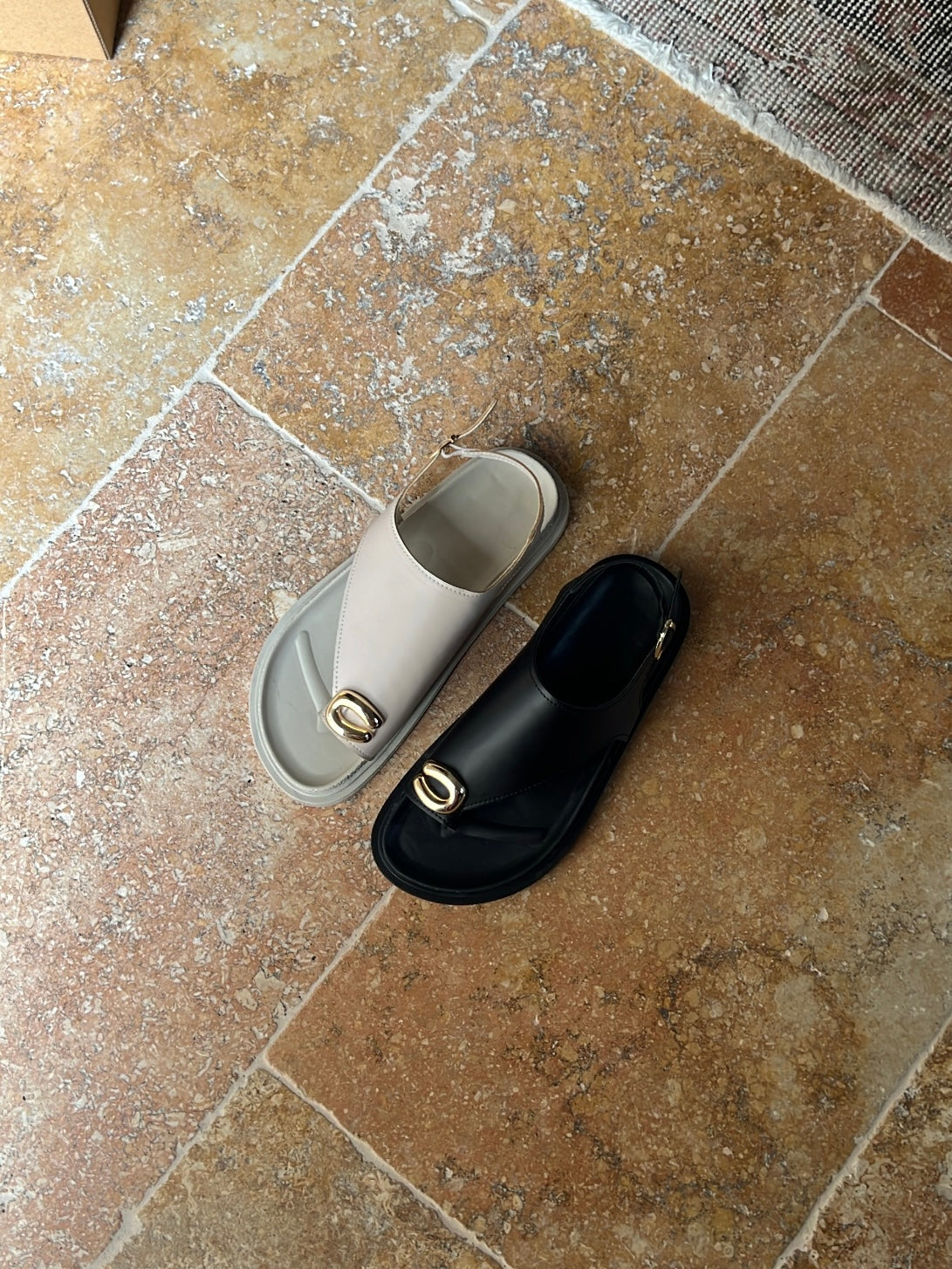 Rox Bej Toka Detaylı Sandalet