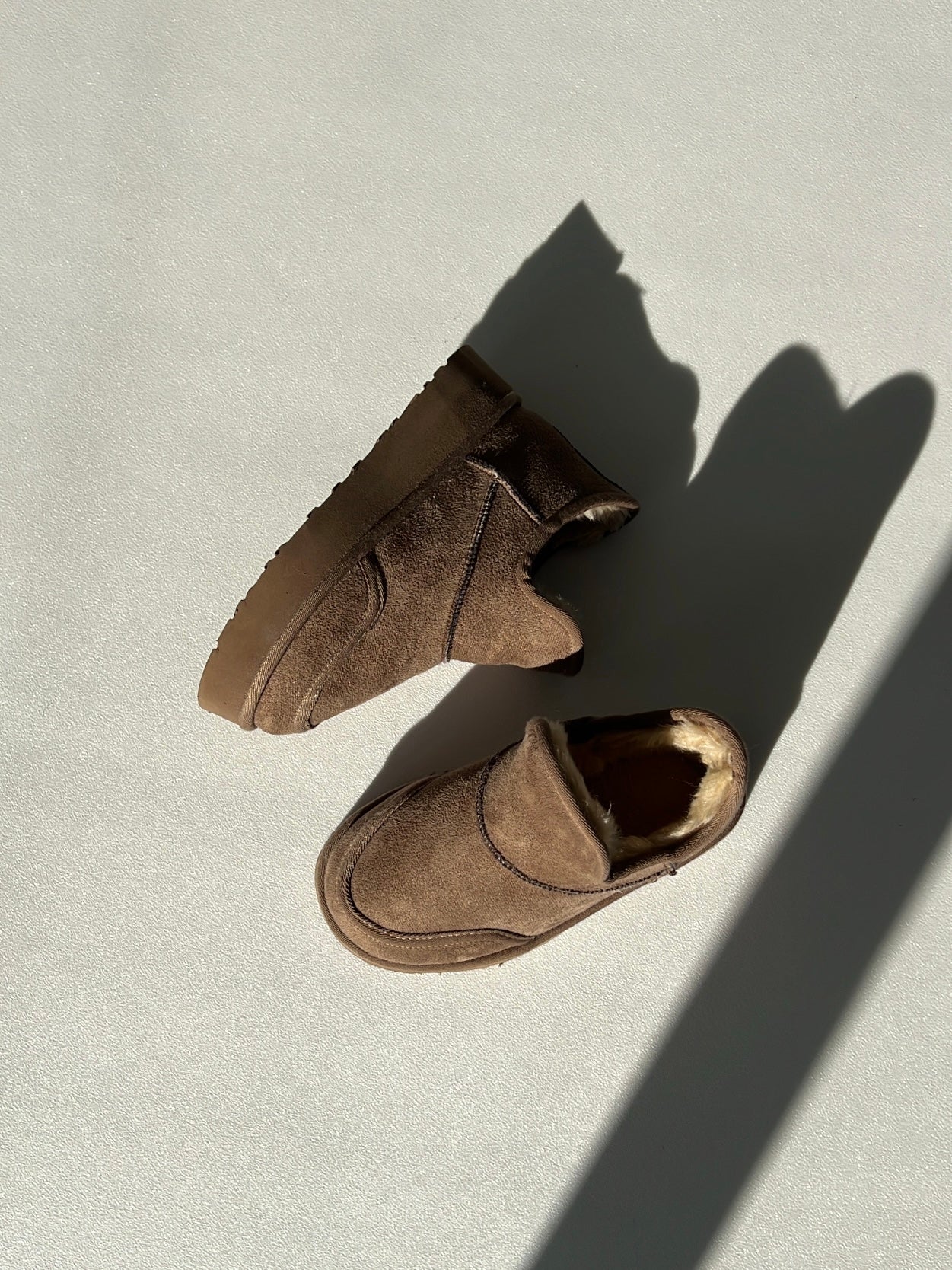 Betty Platform Vizon Süet İçi Kürklü Kalın Taban Bot