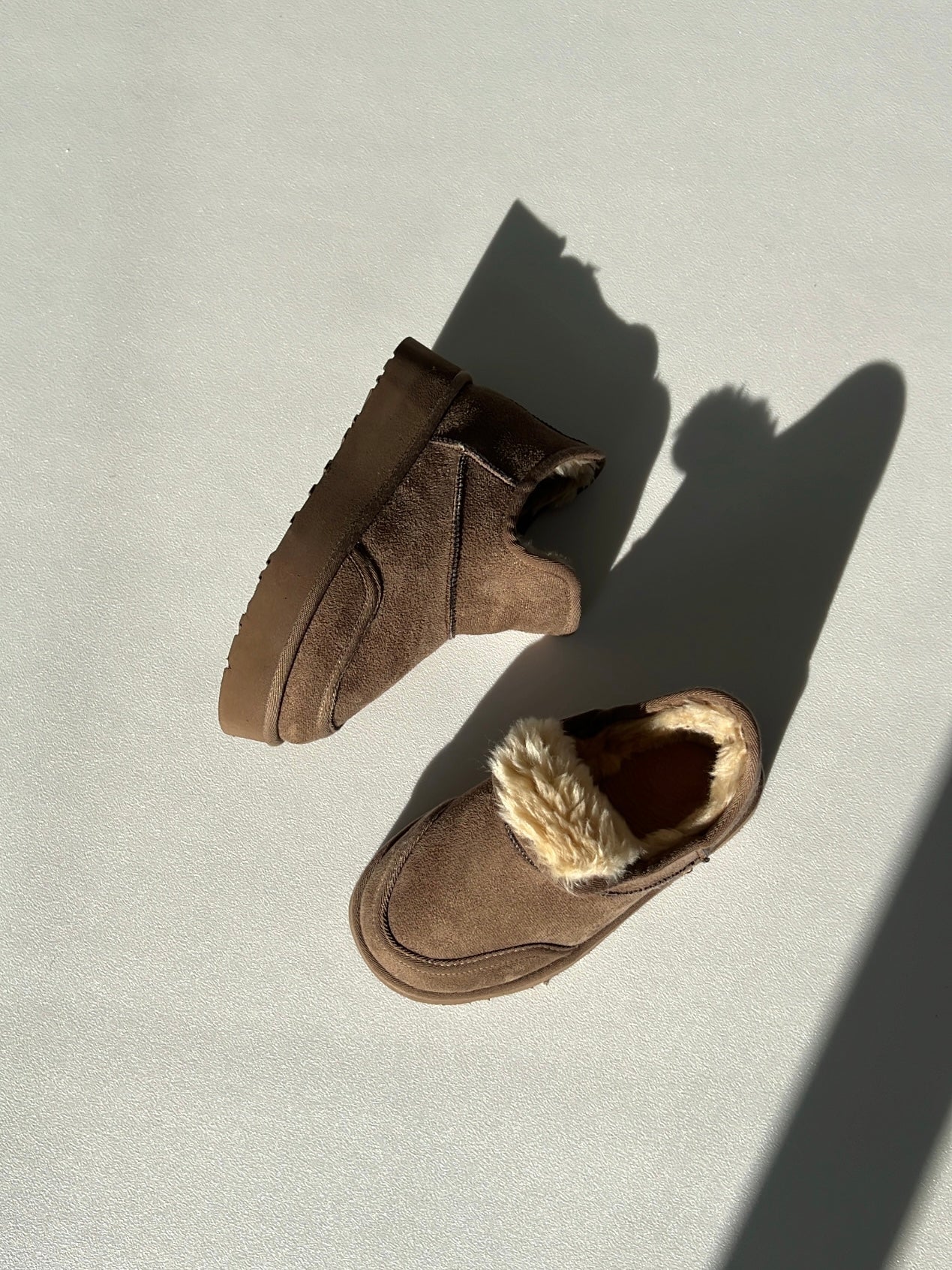 Betty Platform Vizon Süet İçi Kürklü Kalın Taban Bot