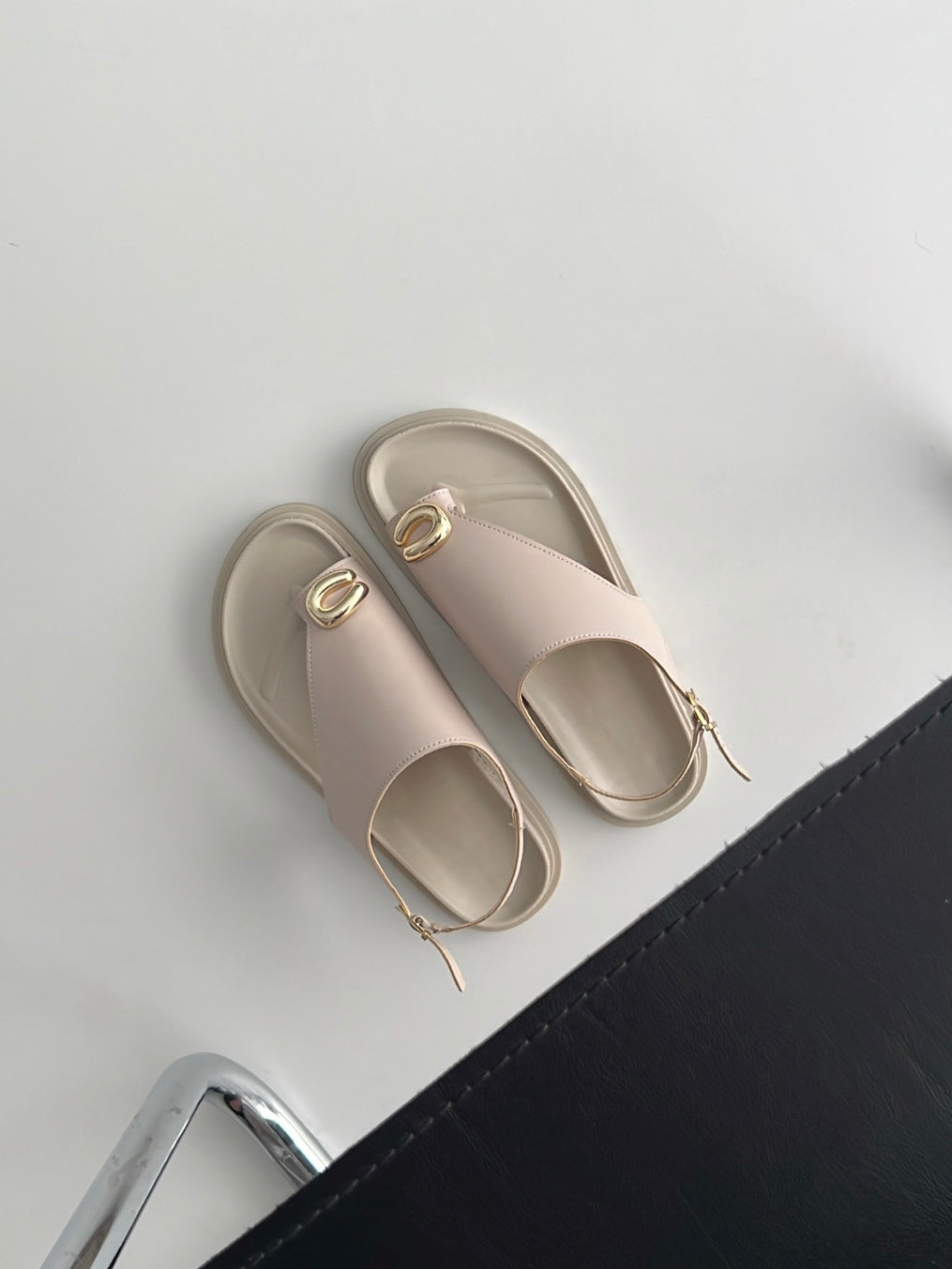 Rox Bej Toka Detaylı Sandalet