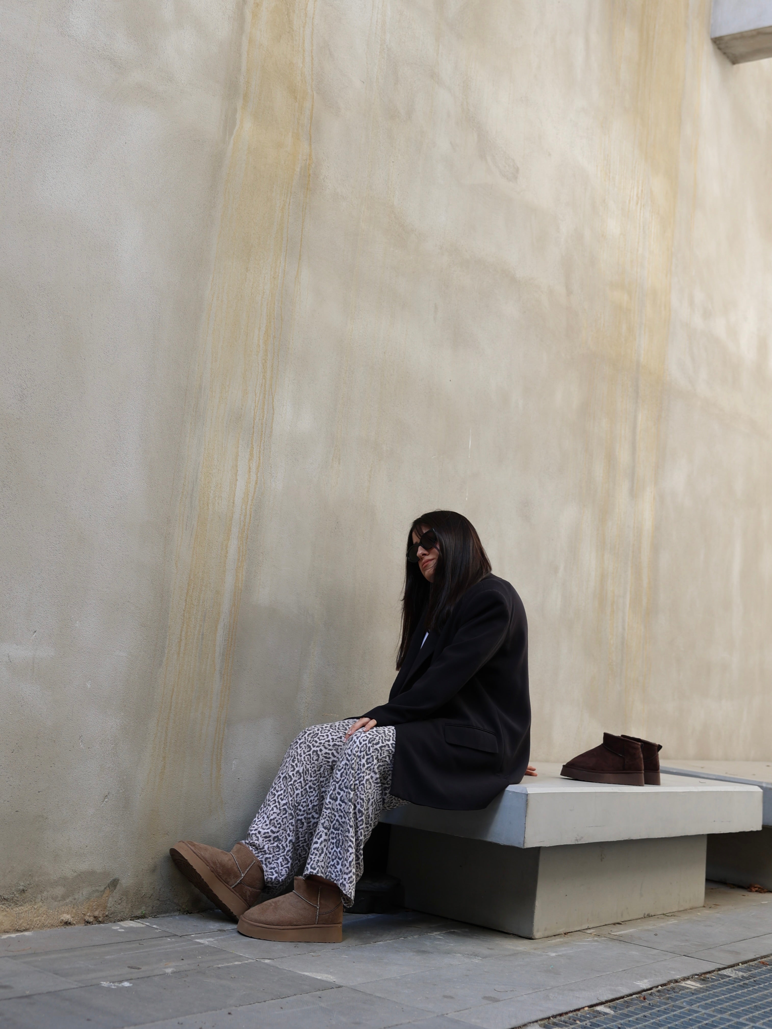 Platform Vizon Süet İçi Kürklü Kalın Taban Bot