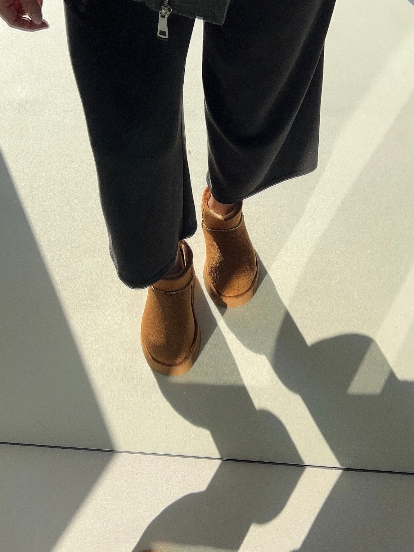 Platform Taba Süet İçi Kürklü Kalın Taban Bot