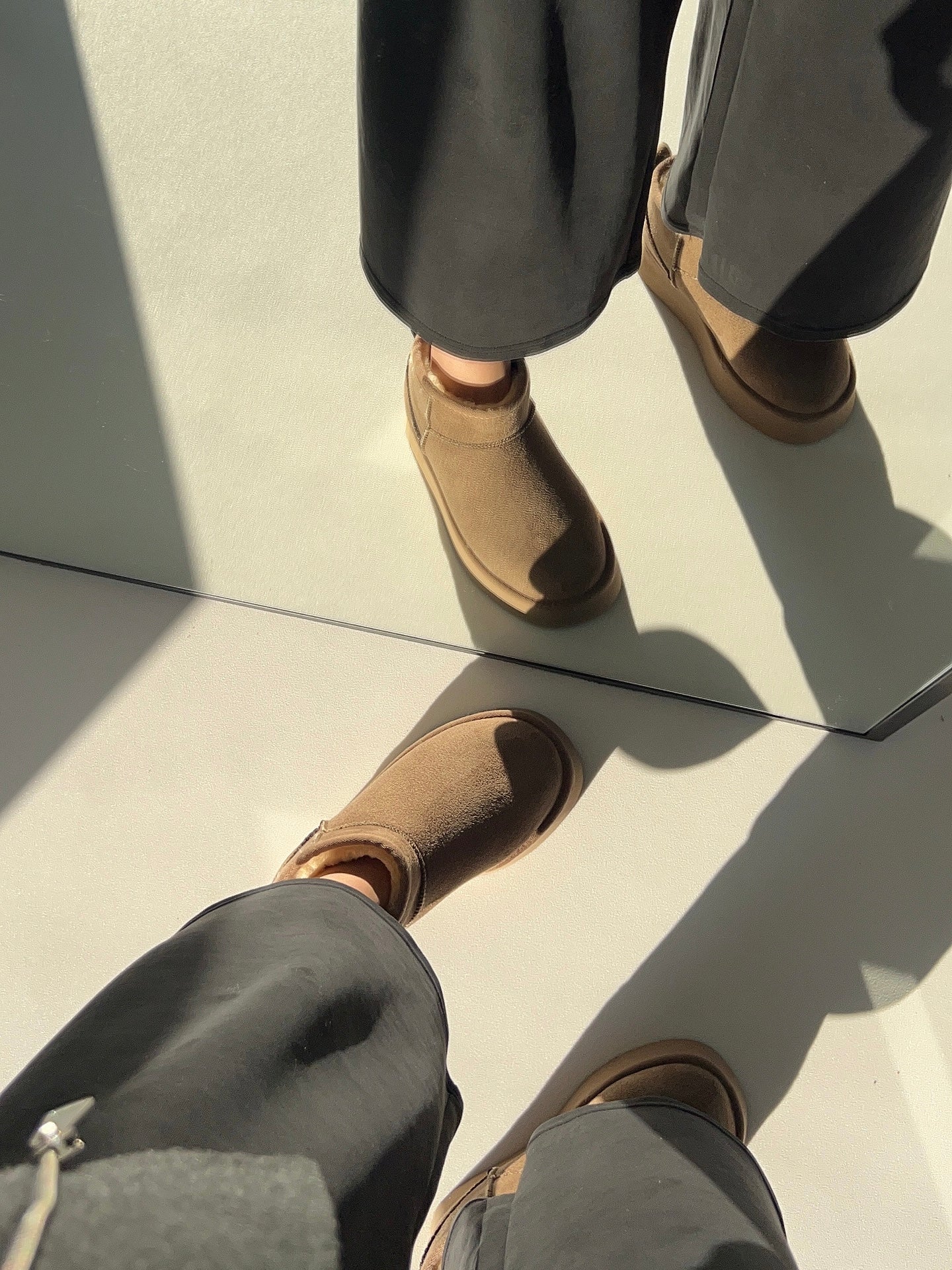 Platform Vizon Süet İçi Kürklü Kalın Taban Bot