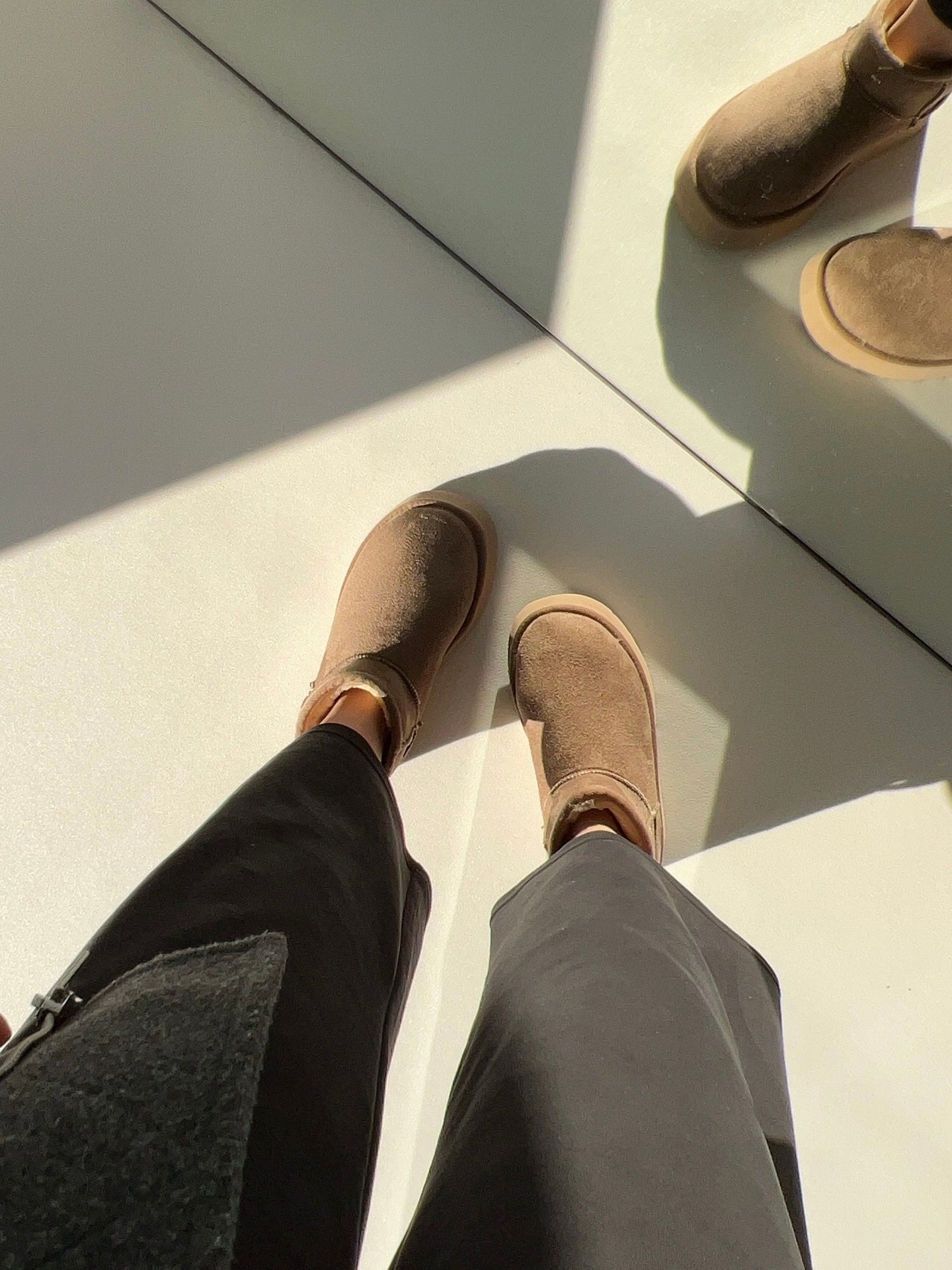 Platform Vizon Süet İçi Kürklü Kalın Taban Bot