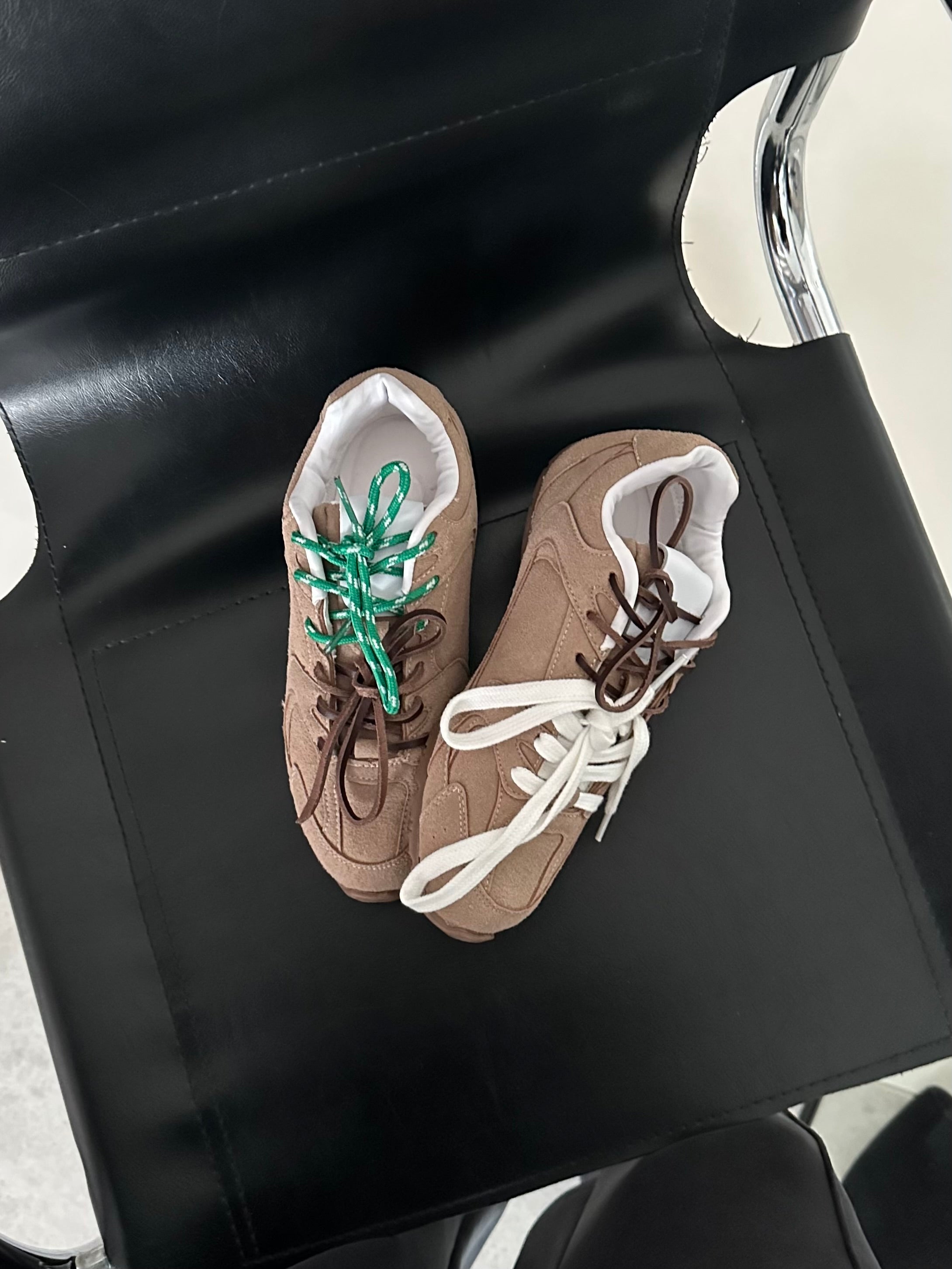 Vizon Süet Düz Taban Bağcıklı Spor