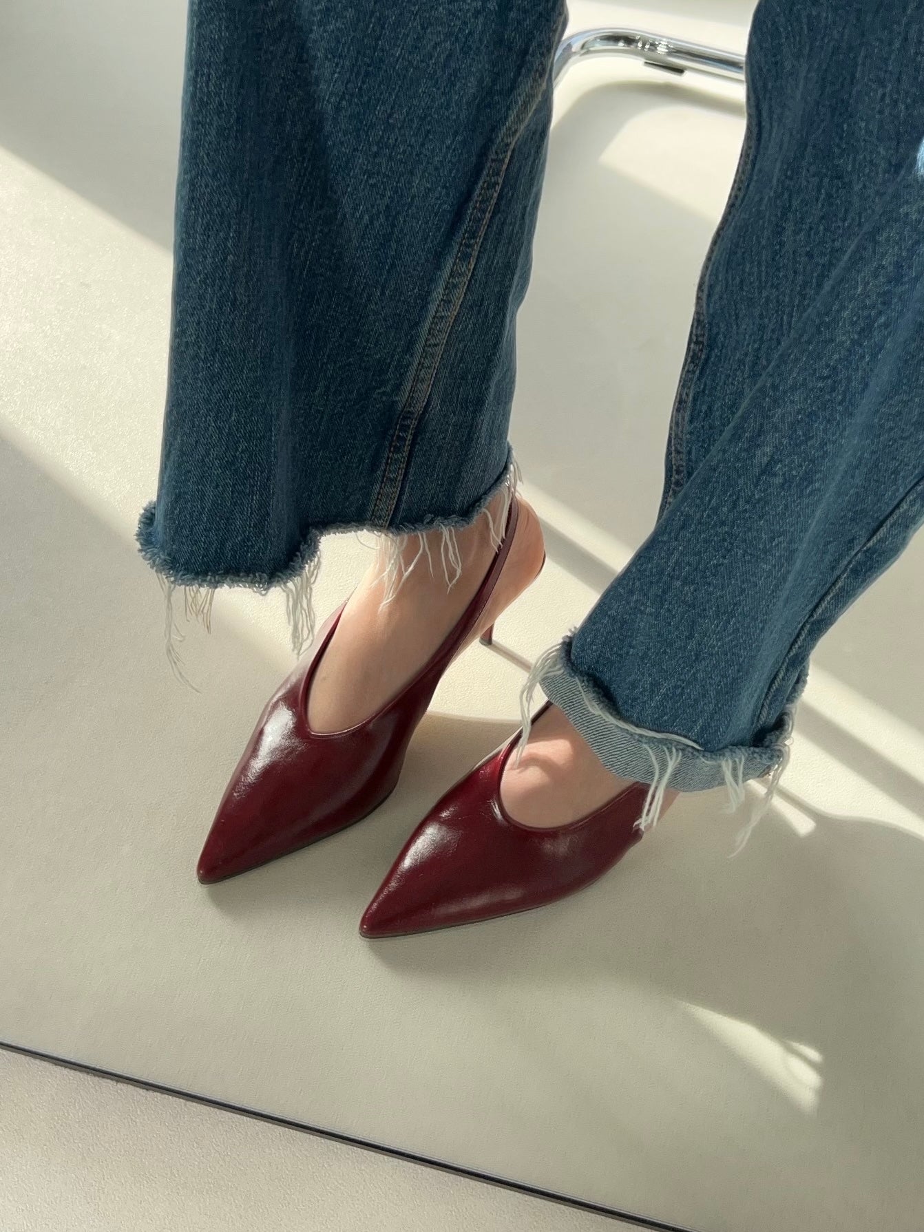 Missy Bordo Kadın Topuklu