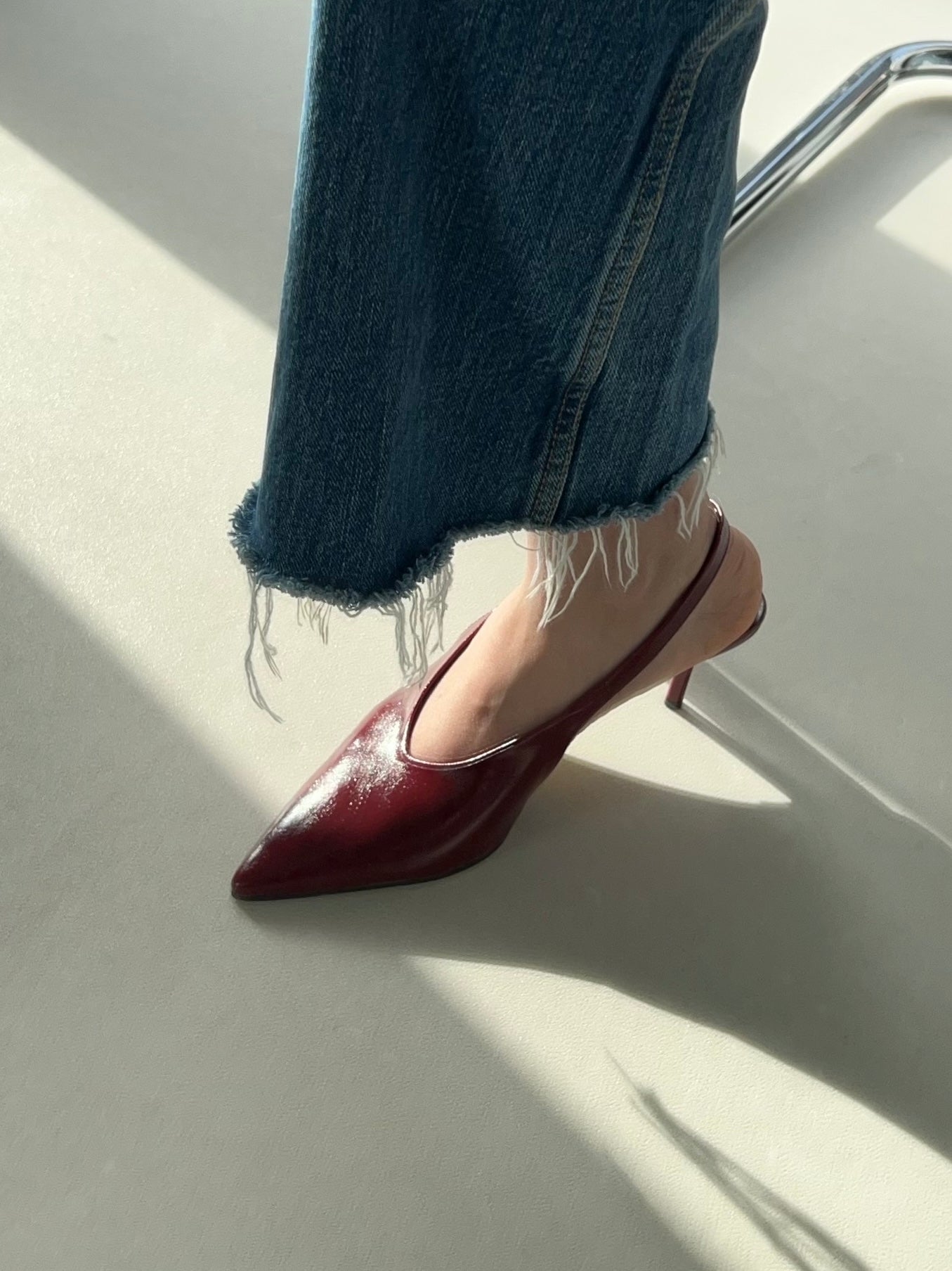Missy Bordo Kadın Topuklu