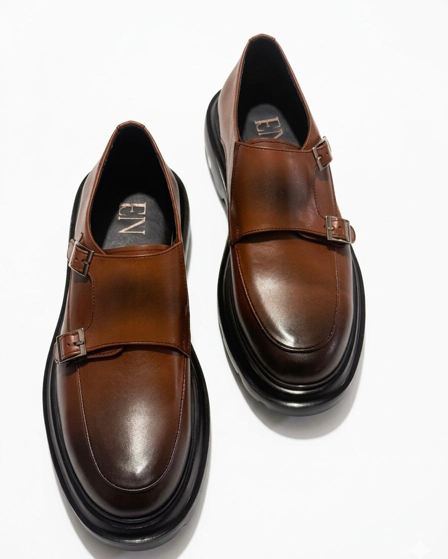 Monk Strap(Tokalı) Kahve Erkek Ayakkabı