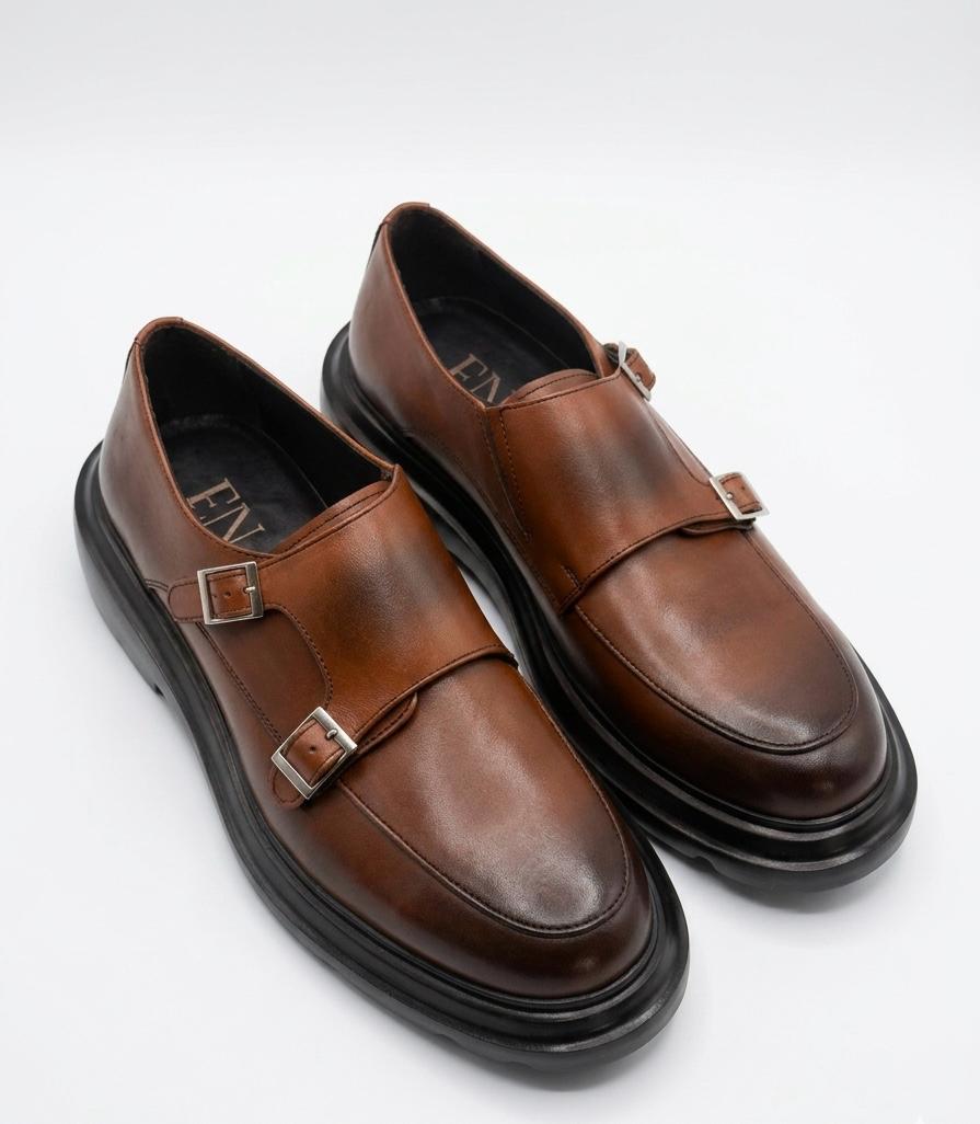 Monk Strap(Tokalı) Kahve Erkek Ayakkabı