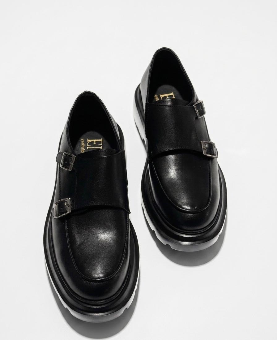 Monk Strap(Tokalı) Siyah Erkek Ayakkabı